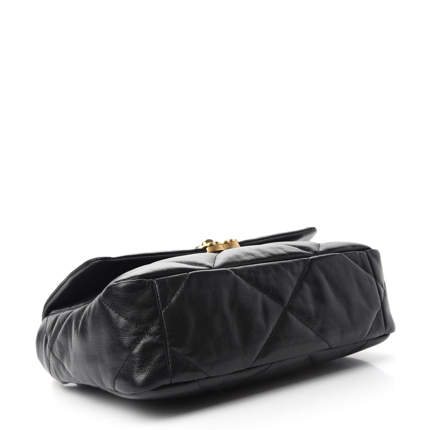 Goatskin Quilted Medium Chanel 19 Flap Black