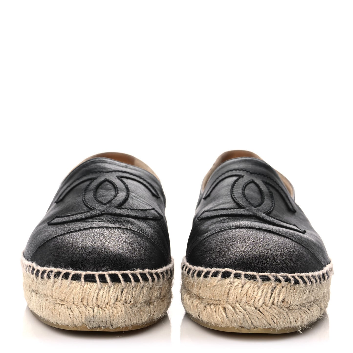 Lambskin CC Espadrilles 41 Black