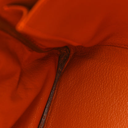 Hermes Taurillon Clemence Kelly Retourne 35 Orange 18 of 26