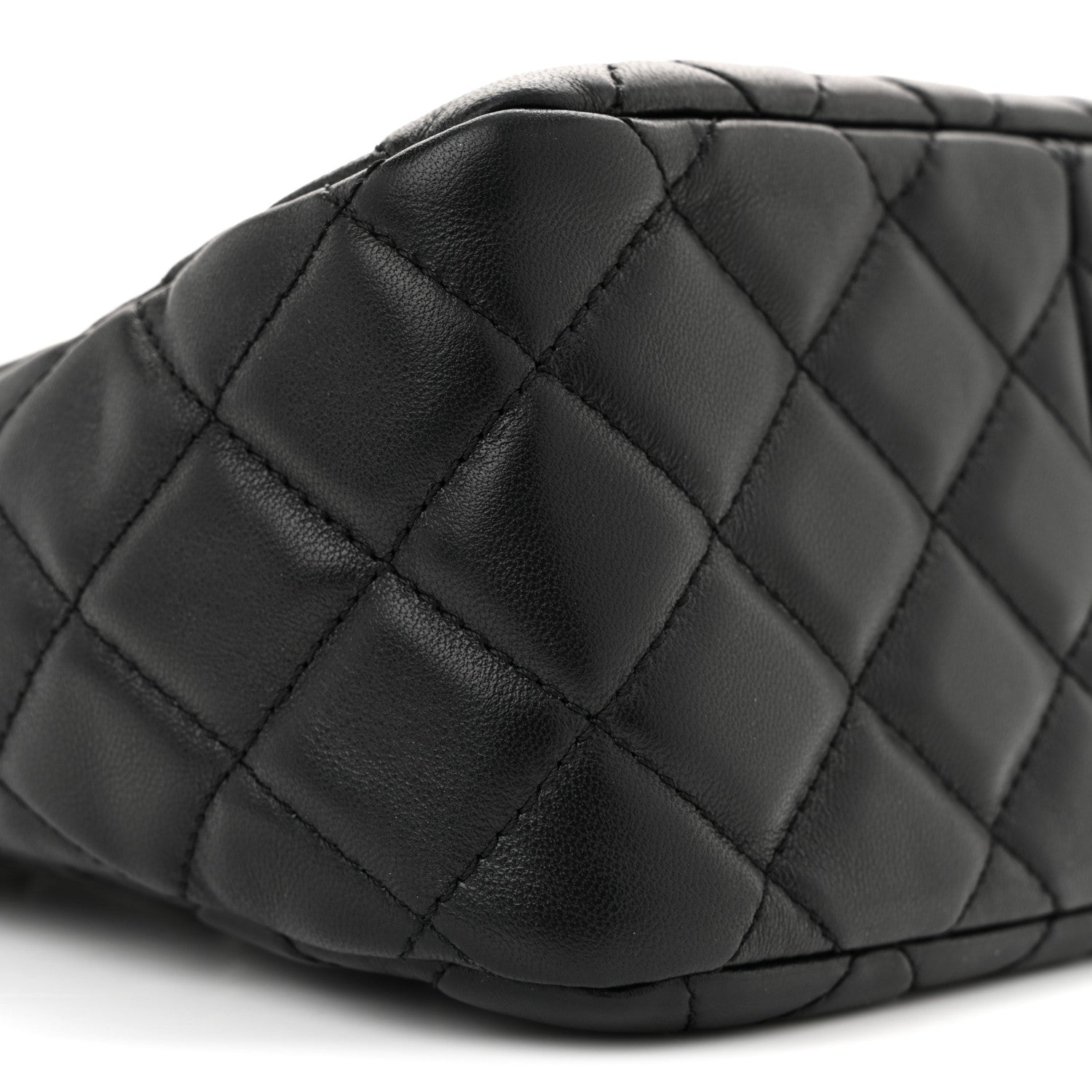 Chanel Lambskin Quilted Small Pearl Crush Hobo Black 9 of 11