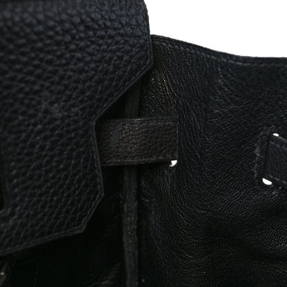 Hermes Taurillon Clemence Birkin 35 Black 13 of 22