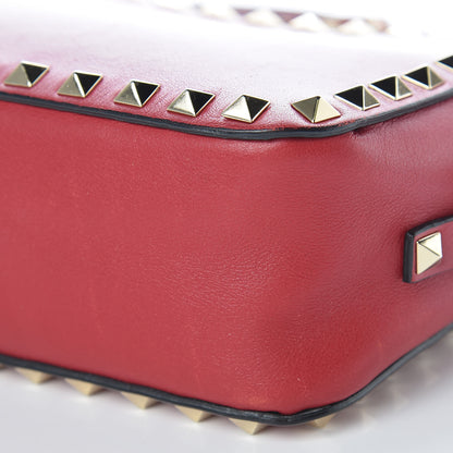 Valentino Garavani Calfskin Rockstud Camera Crossbody Bag Red 12 of 12