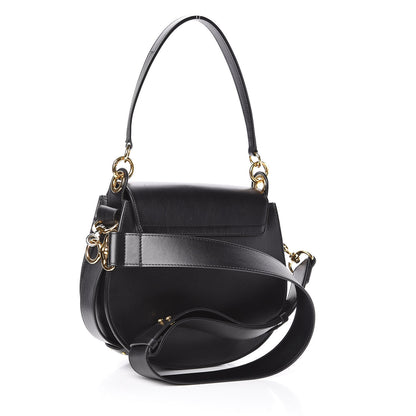 Chloe Calfskin Suede Large Tess Bag Black 3 of 9
