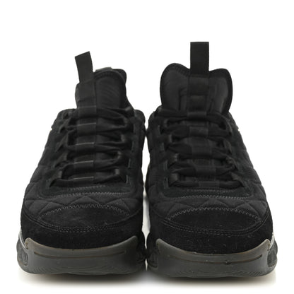 Chanel Suede Calfskin Mixed Fibers CC Sneakers 40.5 Black 2 of 9