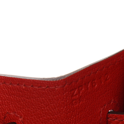 Hermes Epsom Birkin Sellier 25 Rouge De Coeur 7 of 11
