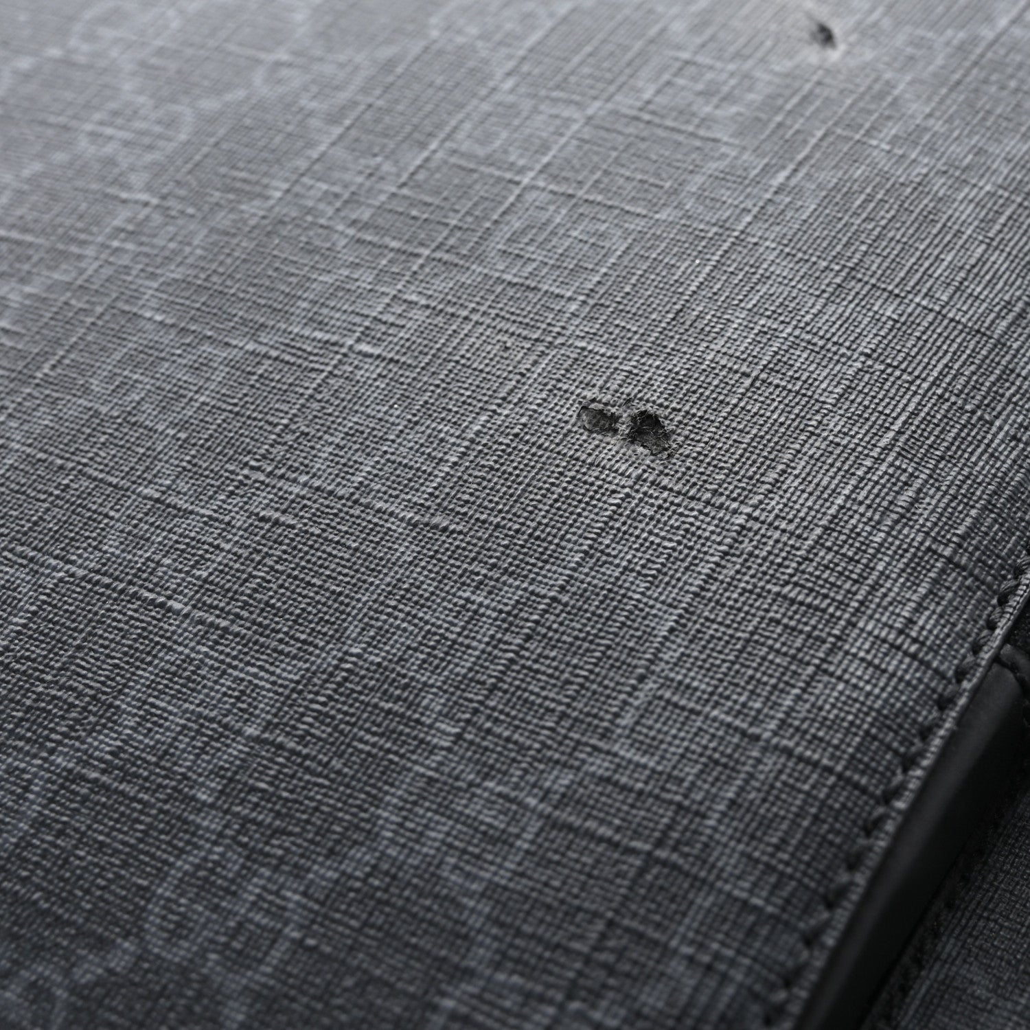 Gucci GG Supreme Monogram Gran Turismo Suitcase Black Grey 10 of 10