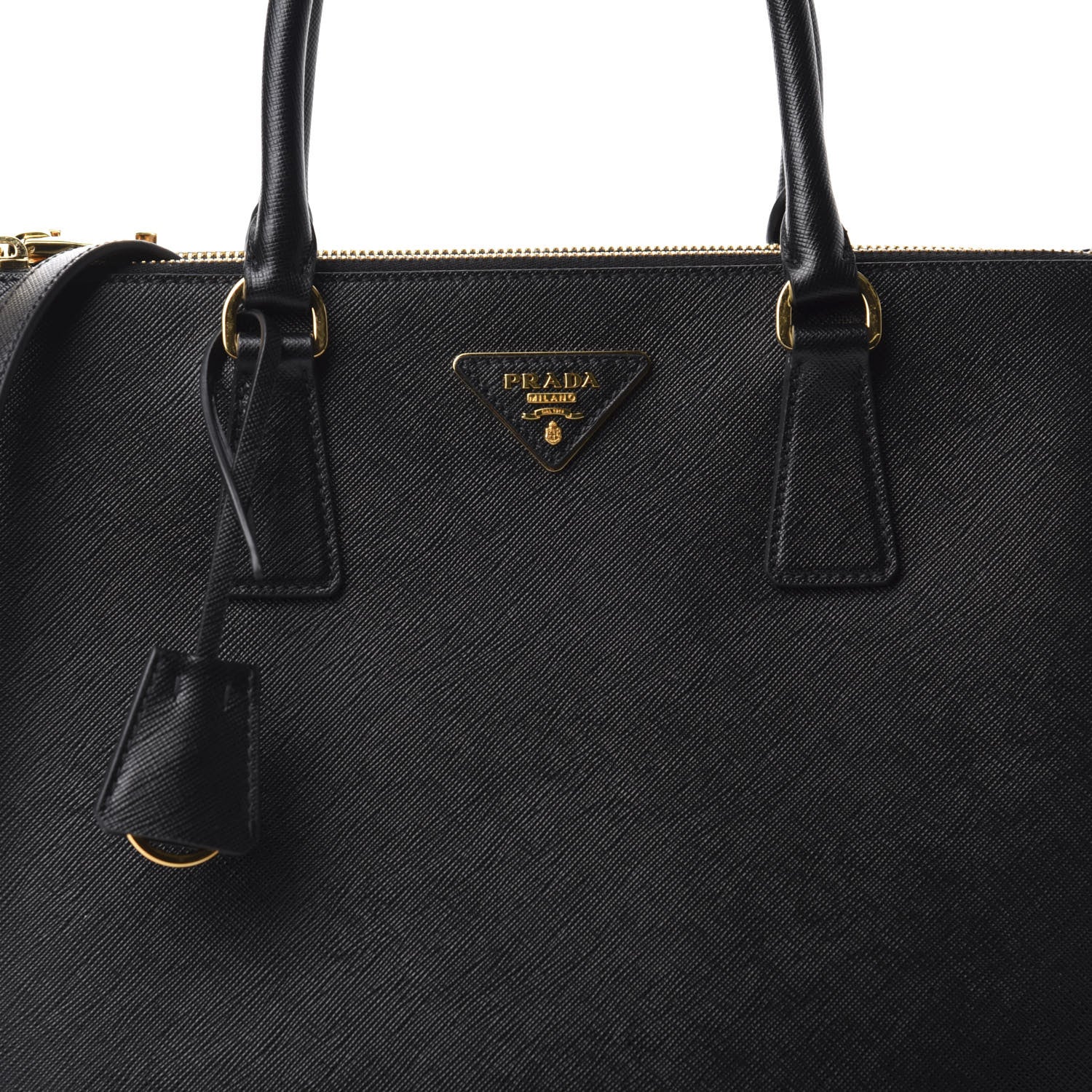 Prada Saffiano Medium Galleria Double Zip Tote Black 11 of 11