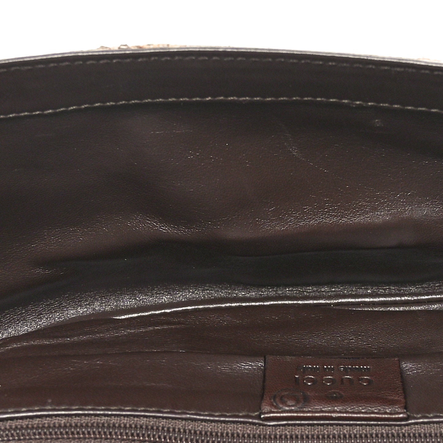 Snakeskin Bamboo Top Handle Bag Natural