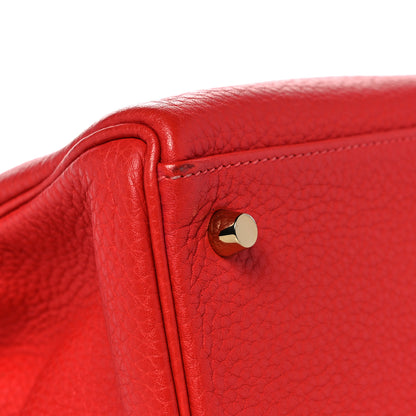 Hermes Taurillon Clemence Kelly Retourne 32 Rouge Casaque 8 of 39
