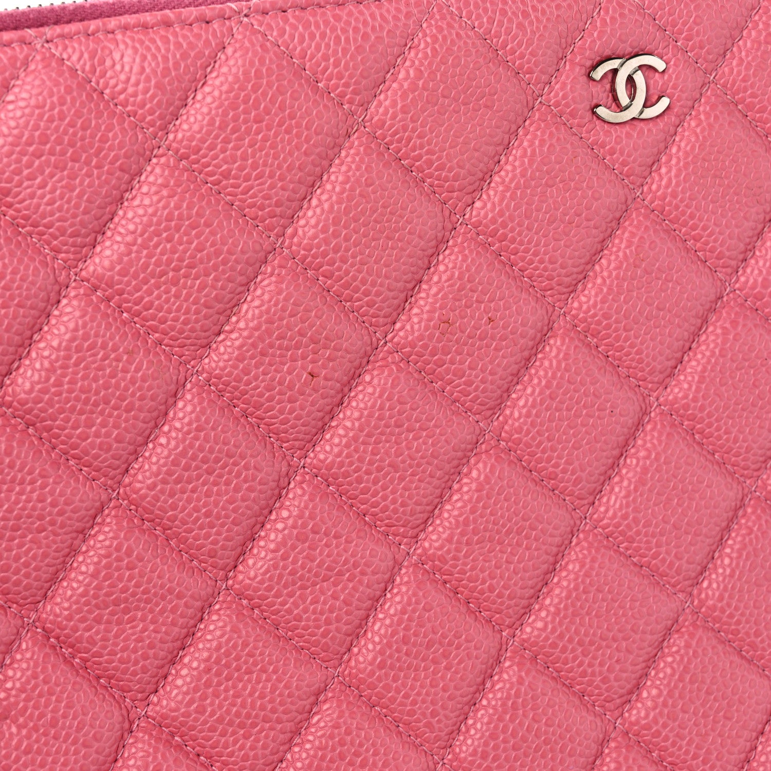 Chanel Caviar Quilted Large Cosmetic Case Rose Pink 9 of 9