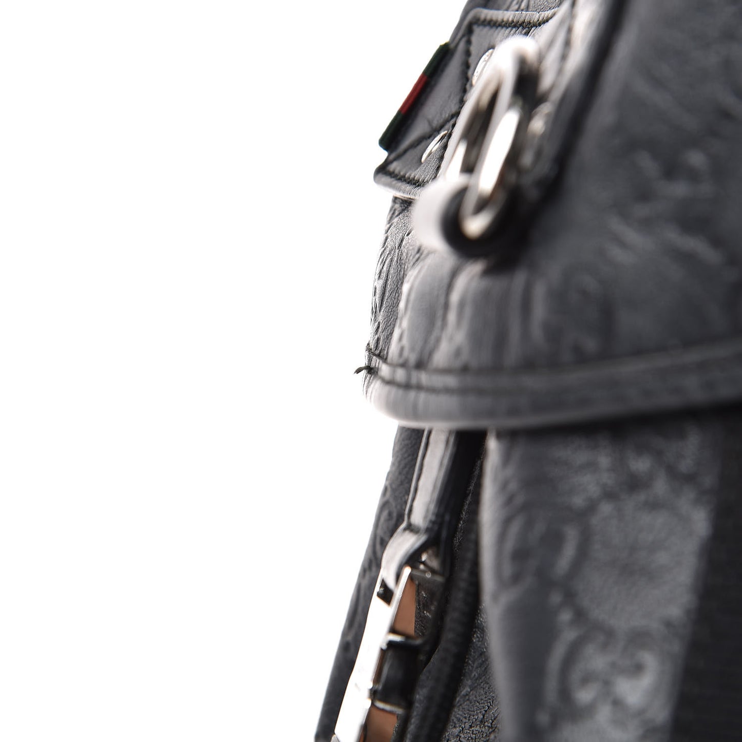 Guccissima Single Buckle Backpack Black