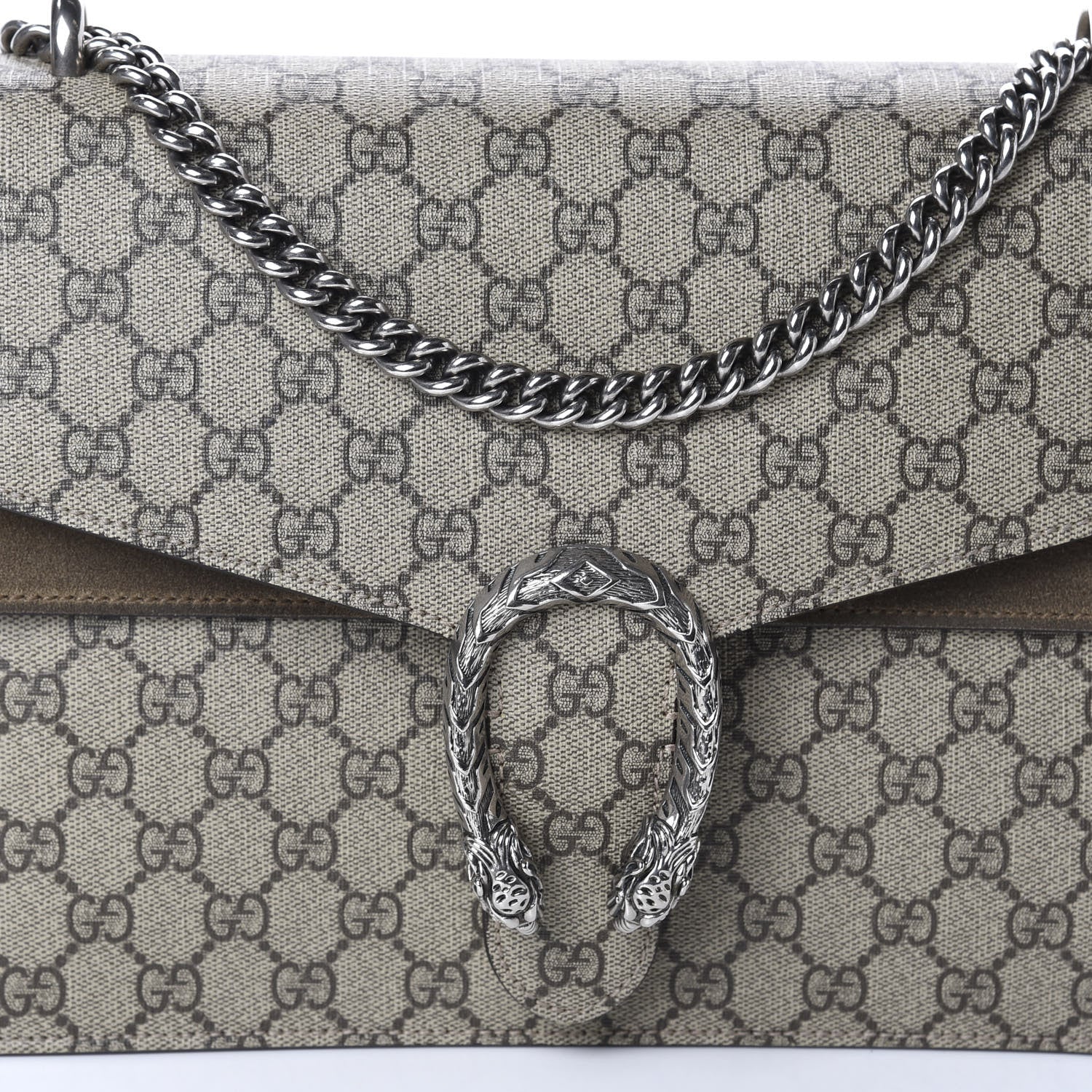 Gucci GG Supreme Monogram Medium Dionysus Shoulder Bag Taupe 13 of 13