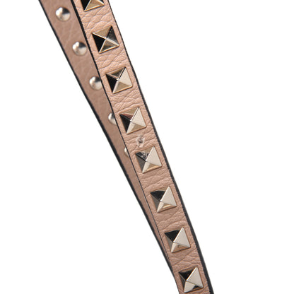 Valentino Garavani Pebbled Calfskin Medium Rockstud Flip Lock Crossbody Bag Camel Rose 16 of 16