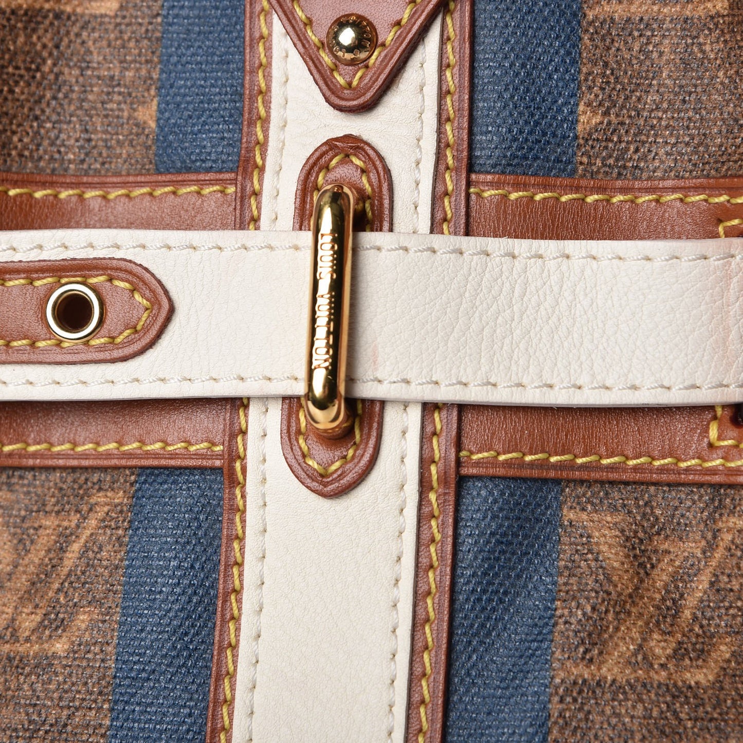 Monogram Rayures Tisse Sac GM Blue