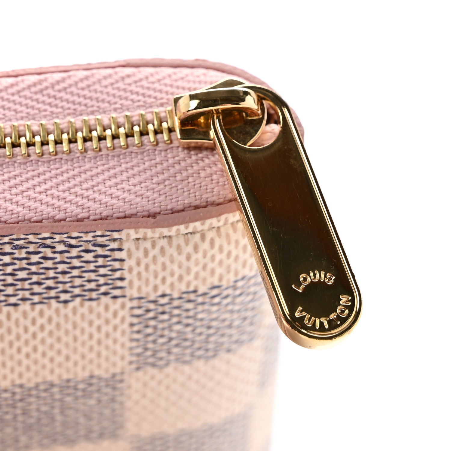 Louis Vuitton Damier Azur Zippy Coin Purse Rose Ballerine 7 of 8