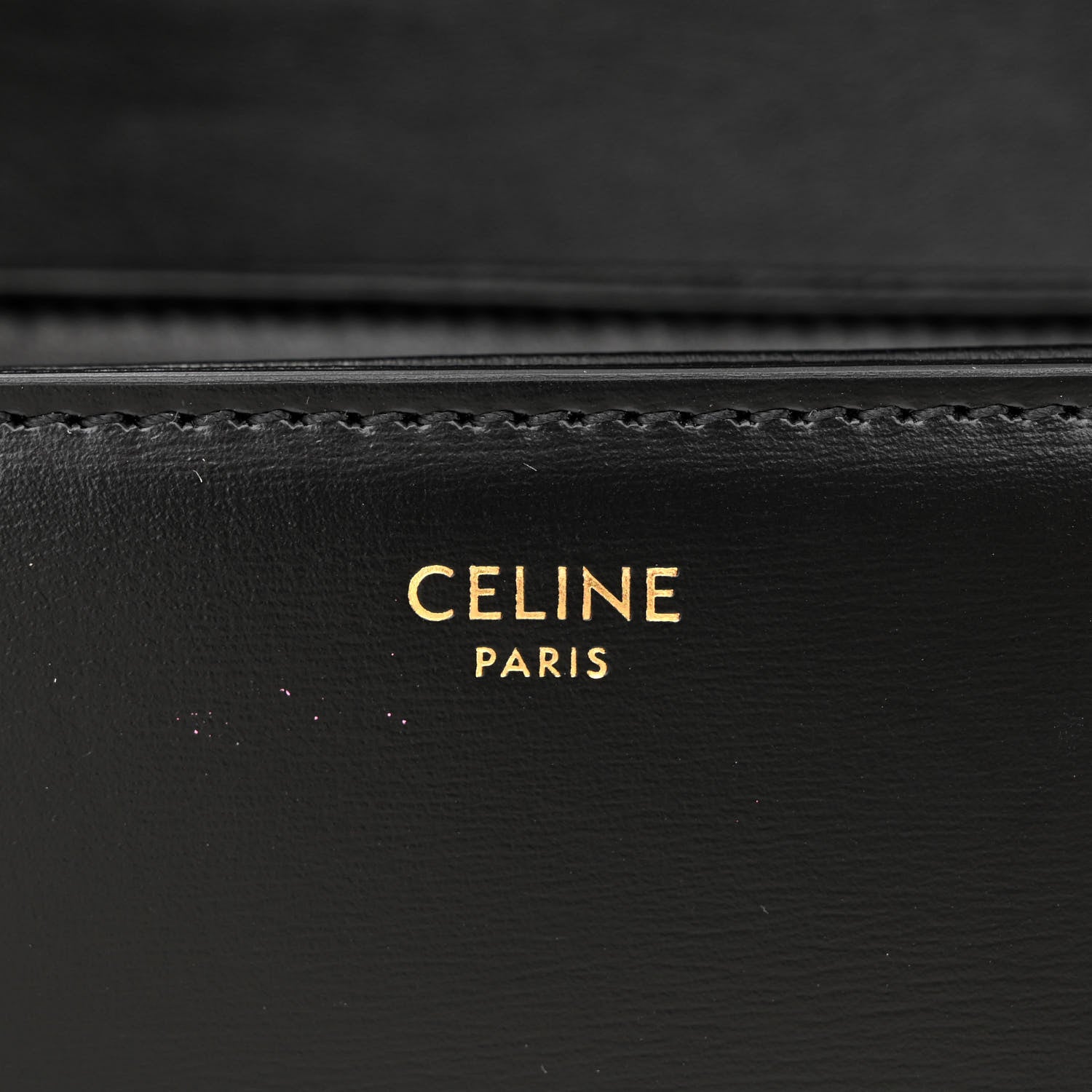 Celine Shiny Calfskin Teen Triomphe Black 6 of 15