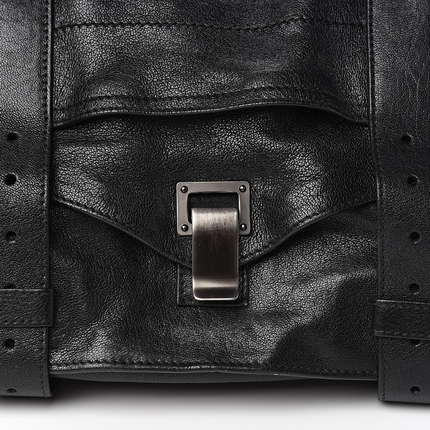 Proenza Schouler Lambskin PS1 Medium Satchel Black 10 of 12