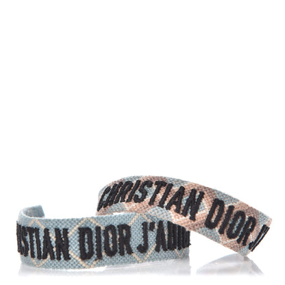 Christian Dior Woven Cotton J'Adior Friendship Bracelet Set 1 of 4