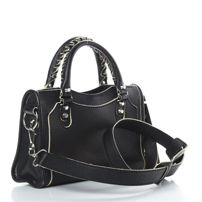 Balenciaga Supple Grained Calfskin Classic Silver Hardware Highlight Mini City Black 3 of 17