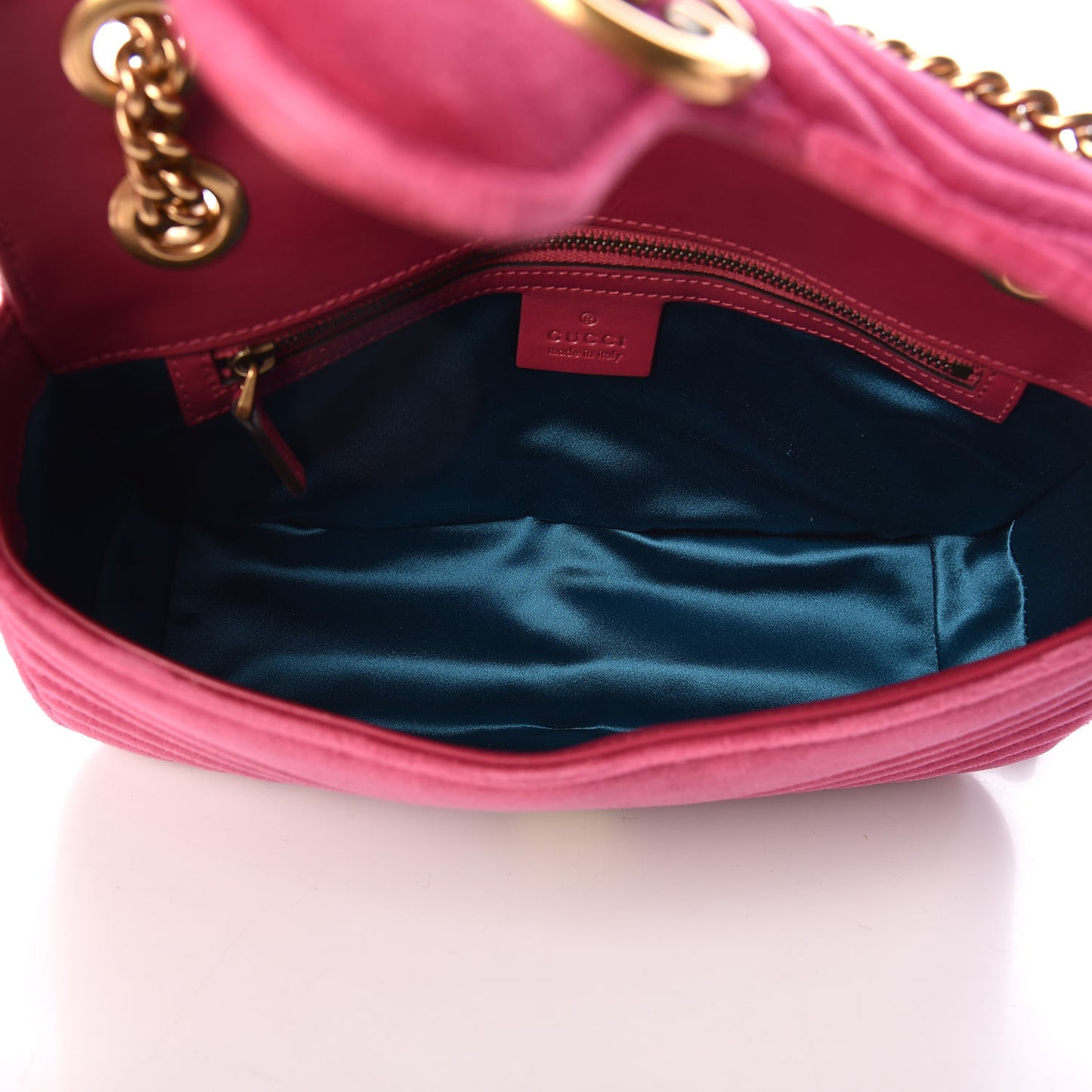 Velvet Matelasse Small GG Marmont Shoulder Bag Light Raspberry Rose