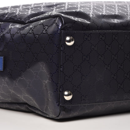 Gucci Imprime Monogram Large Duffle Bag Blue 8 of 11
