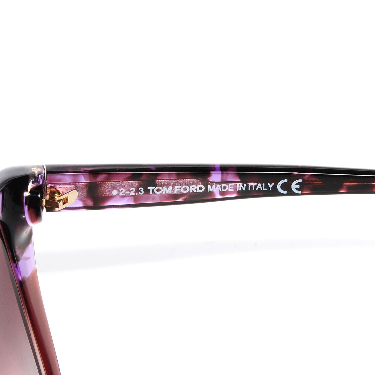 Carli Oversize Square Cateye Sunglasses TF295 Violet Havana