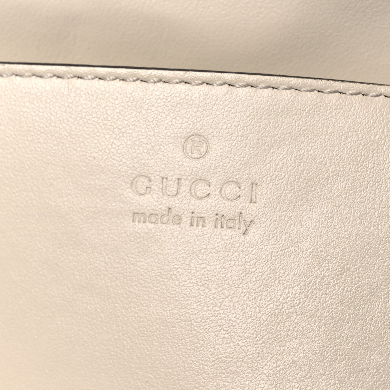 Gucci Calfskin Matelasse Monochrome Mini GG Marmont Crossbody Shoulder Bag White 6 of 16
