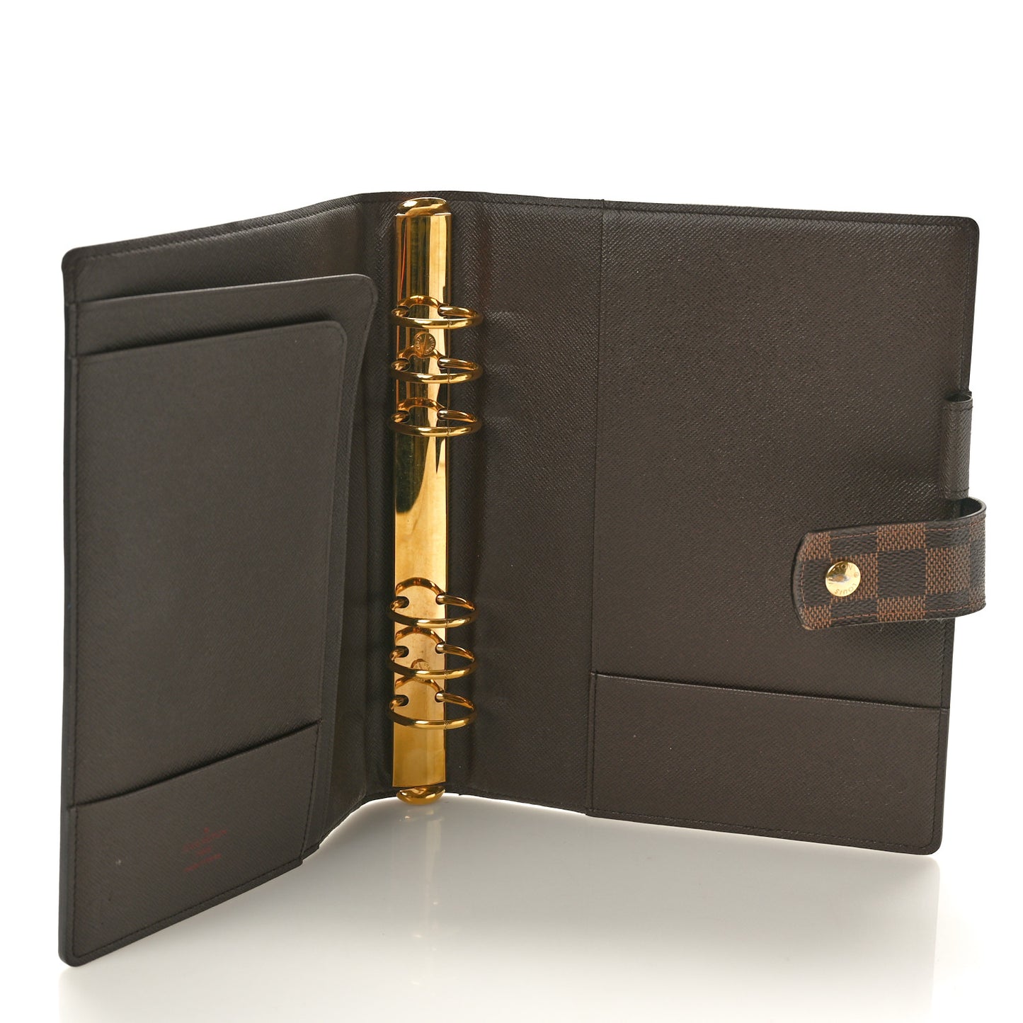 Damier Ebene Large Ring Agenda Cover