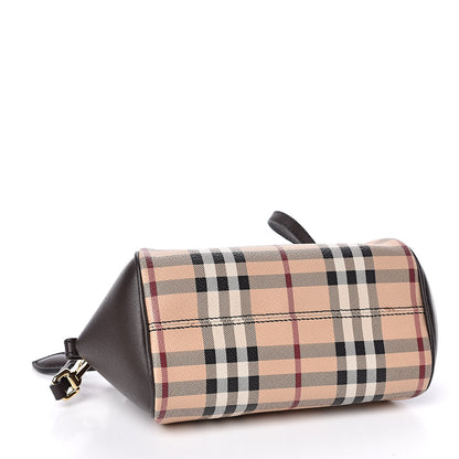 Burberry Haymarket Check Mini Blaze Crossbody Bag Chocolate 4 of 12