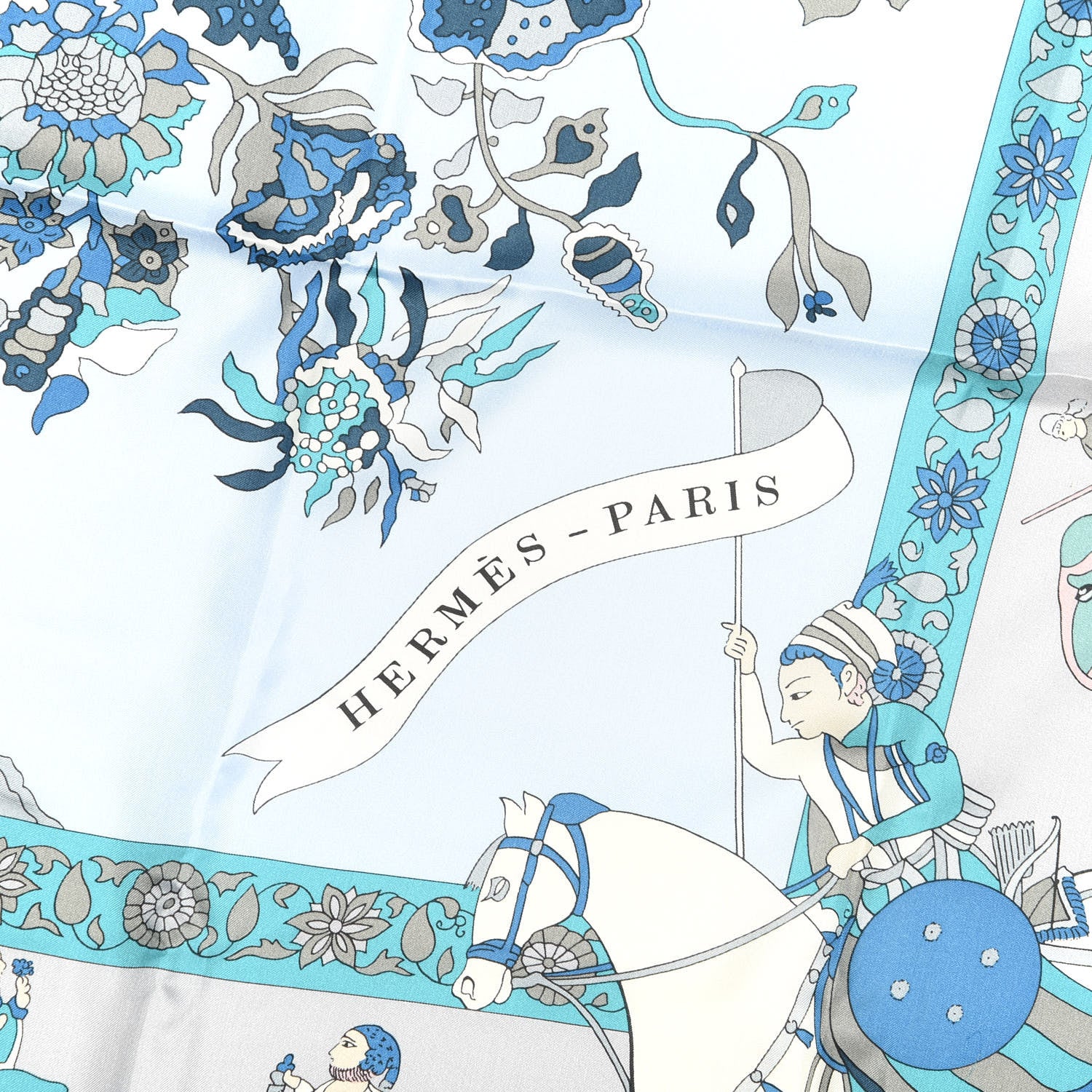 Hermes Silk Fantaisies Indiennes Shawl 140 3 of 6