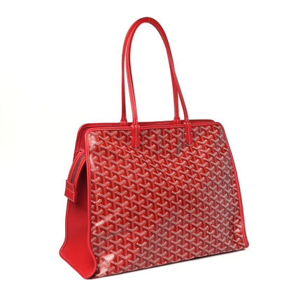 Goyard Goyardine Sac Hardy Pet Carrier PM Red 4 of 10