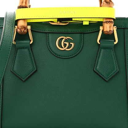 Gucci Wonka Grain Calfskin Mini Diana Tote Bag Green Yellow Fluo 8 of 10