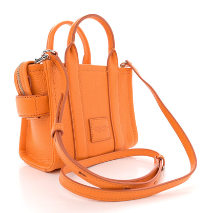 Marc Jacobs Grained Calfskin Mini The Tote Bag Artisan Gold 3 of 10