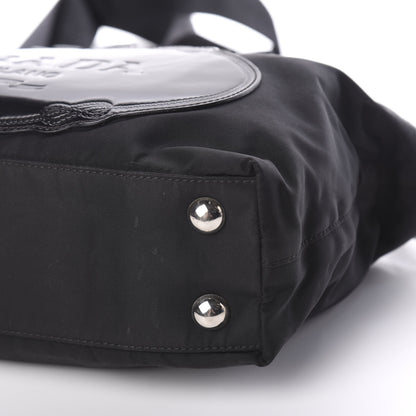 Prada Tessuto Nylon Spazzolato Logo Tote Black 7 of 11