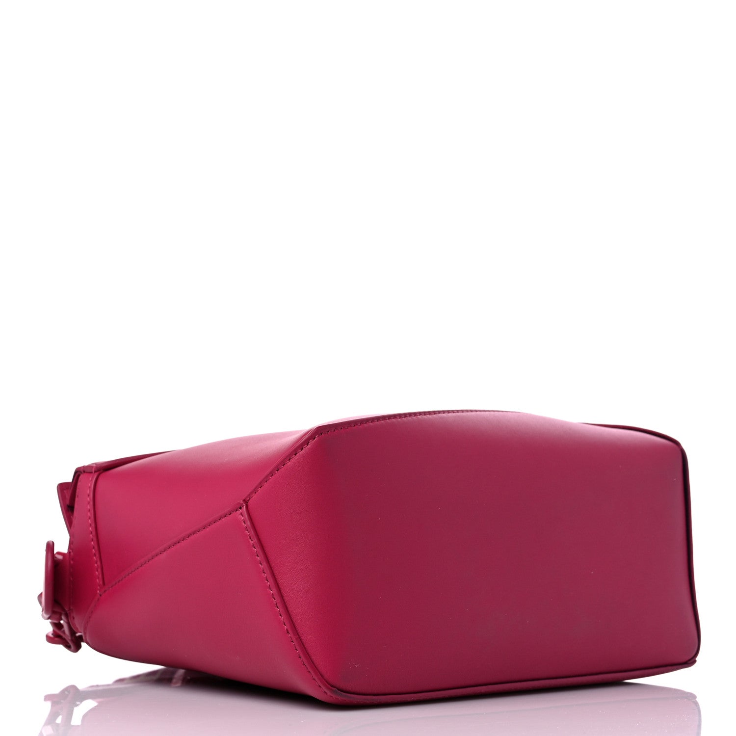 Loewe Satin Calfskin Monochrome Small Puzzle Edge Bag Ruby Red Glaze 4 of 10