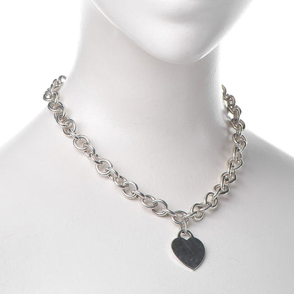 Tiffany Sterling Silver Heart Tag Necklace 2 of 5