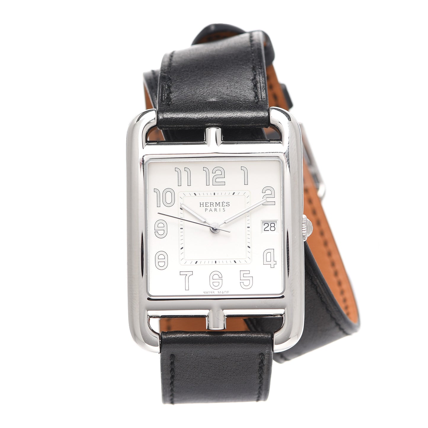 Stainless Steel Barenia 29mm Cape Cod Double Tour Quartz Watch Noir