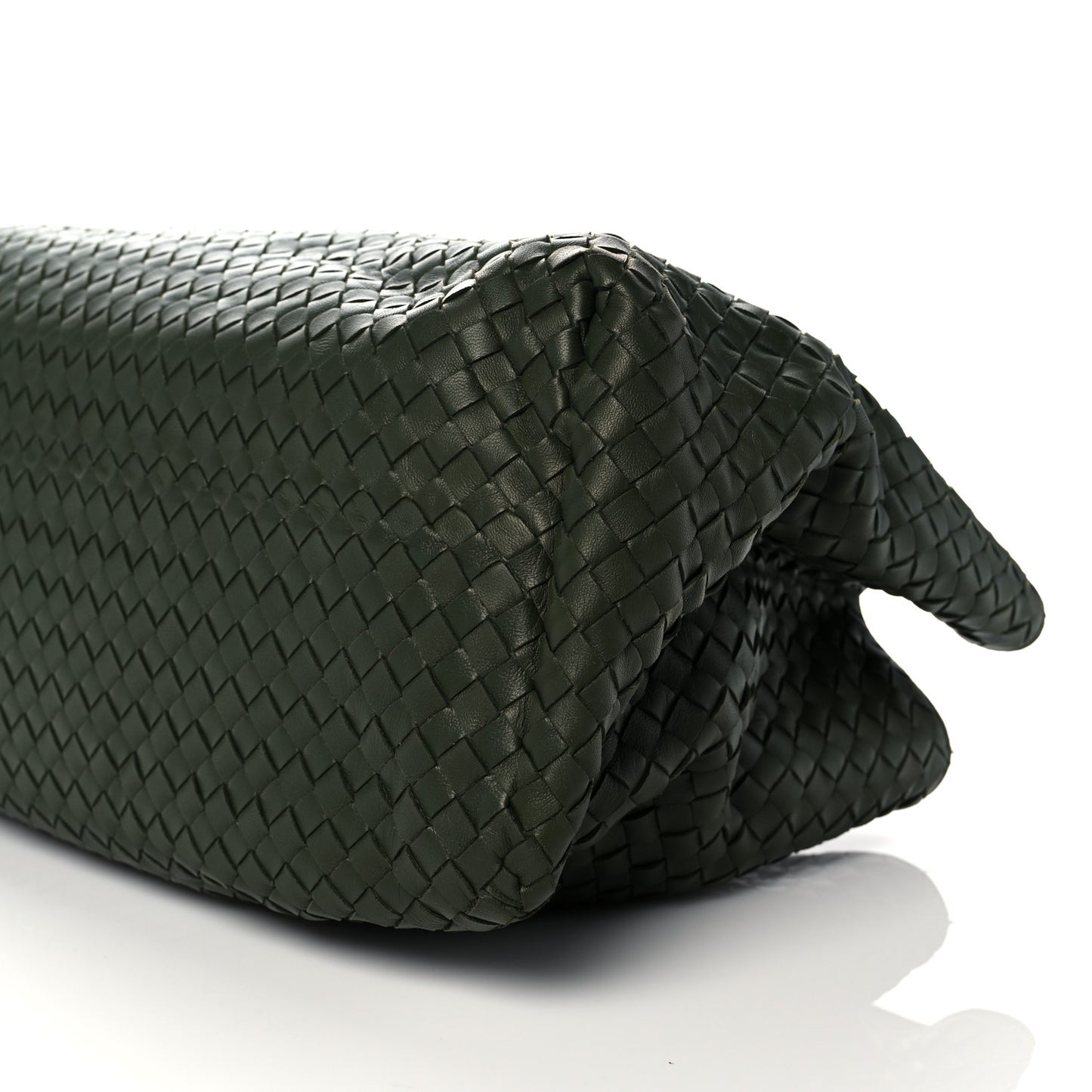 Nappa Intrecciato Large Classic Chain Strap Tote Green