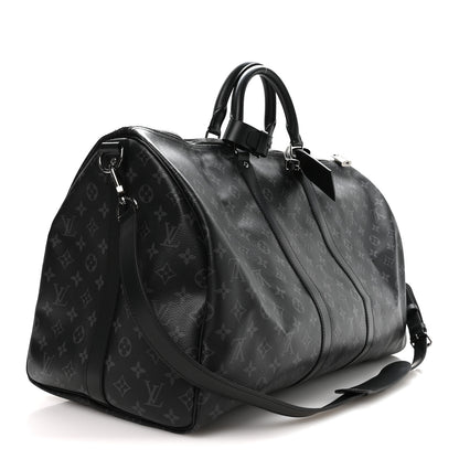 Louis Vuitton Monogram Eclipse Keepall Bandouliere 55 2 of 8
