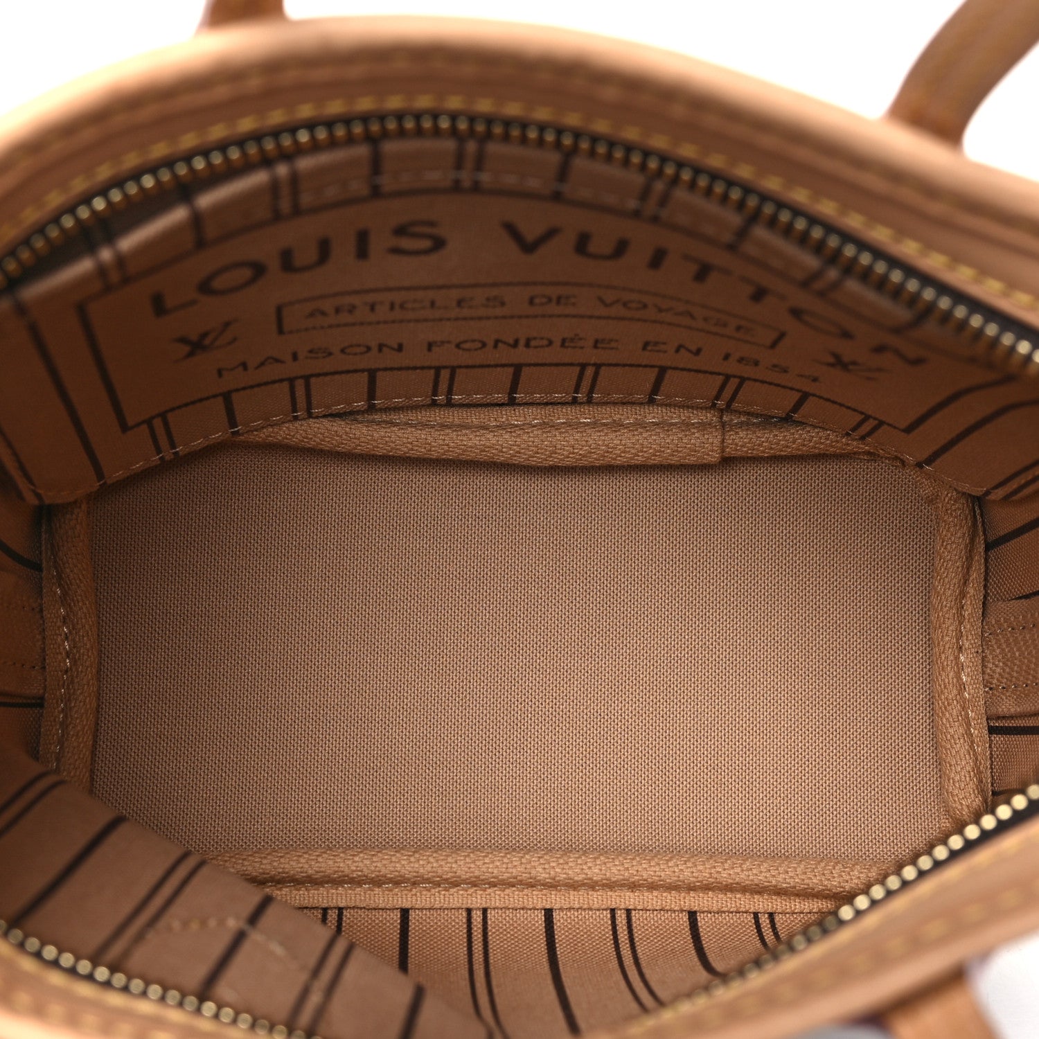 Louis Vuitton Monogram Neverfull BB Beige 5 of 10