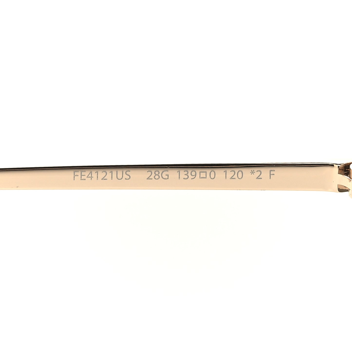 Metal Crystal Fendi First Shield Sunglasses FE4121US Gold