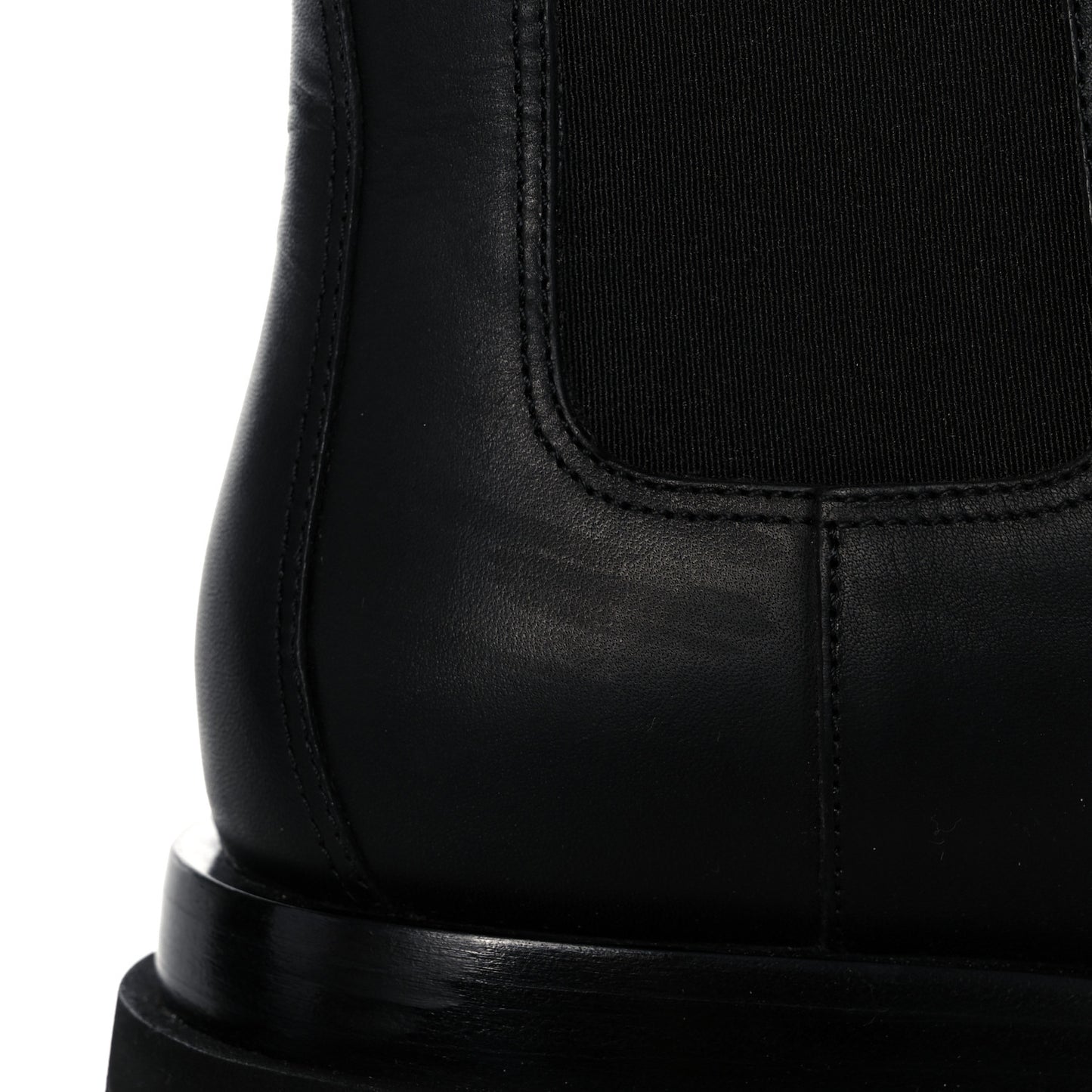 Calfskin The Lug Chelsea Boots 37.5 Black