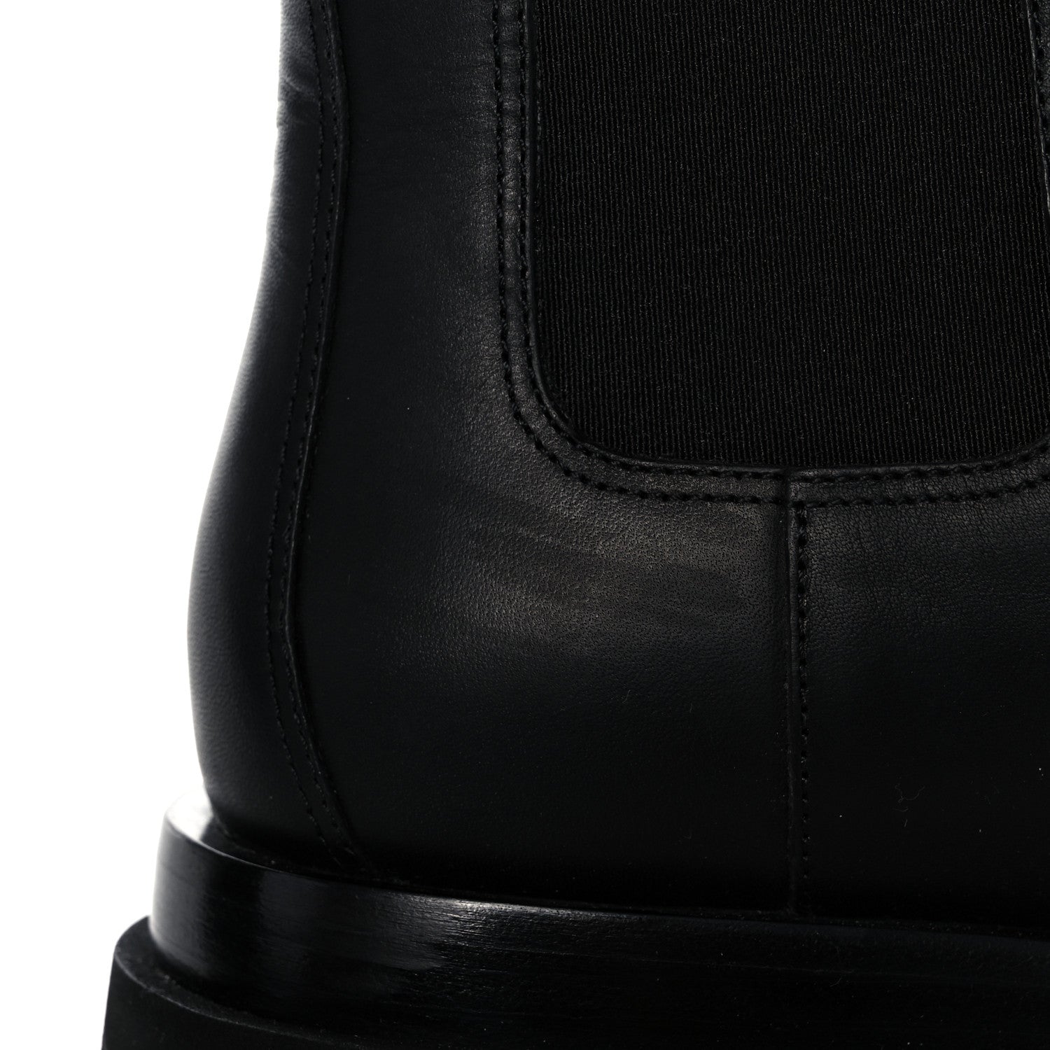Bottega Veneta Calfskin The Lug Chelsea Boots 37.5 Black 10 of 14
