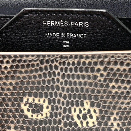 Hermes Evergrain Lizard Passant Compact Wallet Bleu Indigo Ombre 7 of 10