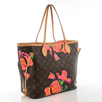 Louis Vuitton Monogram Roses Neverfull MM 3 of 7