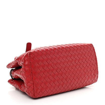 Bottega Veneta Calfskin Intrecciato Mini Roma Red 4 of 11