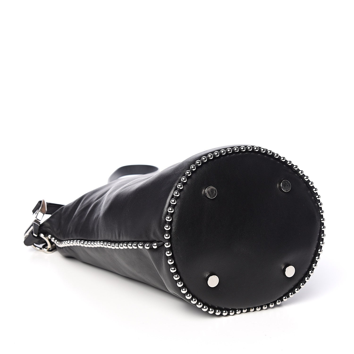 Alexander Wang Lambskin Attica Chain Dry Sack Bucket Bag Black 3 of 9