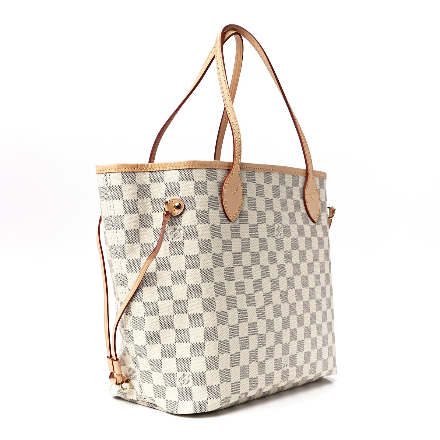 Damier Azur Neo Neverfull MM Rose Ballerine