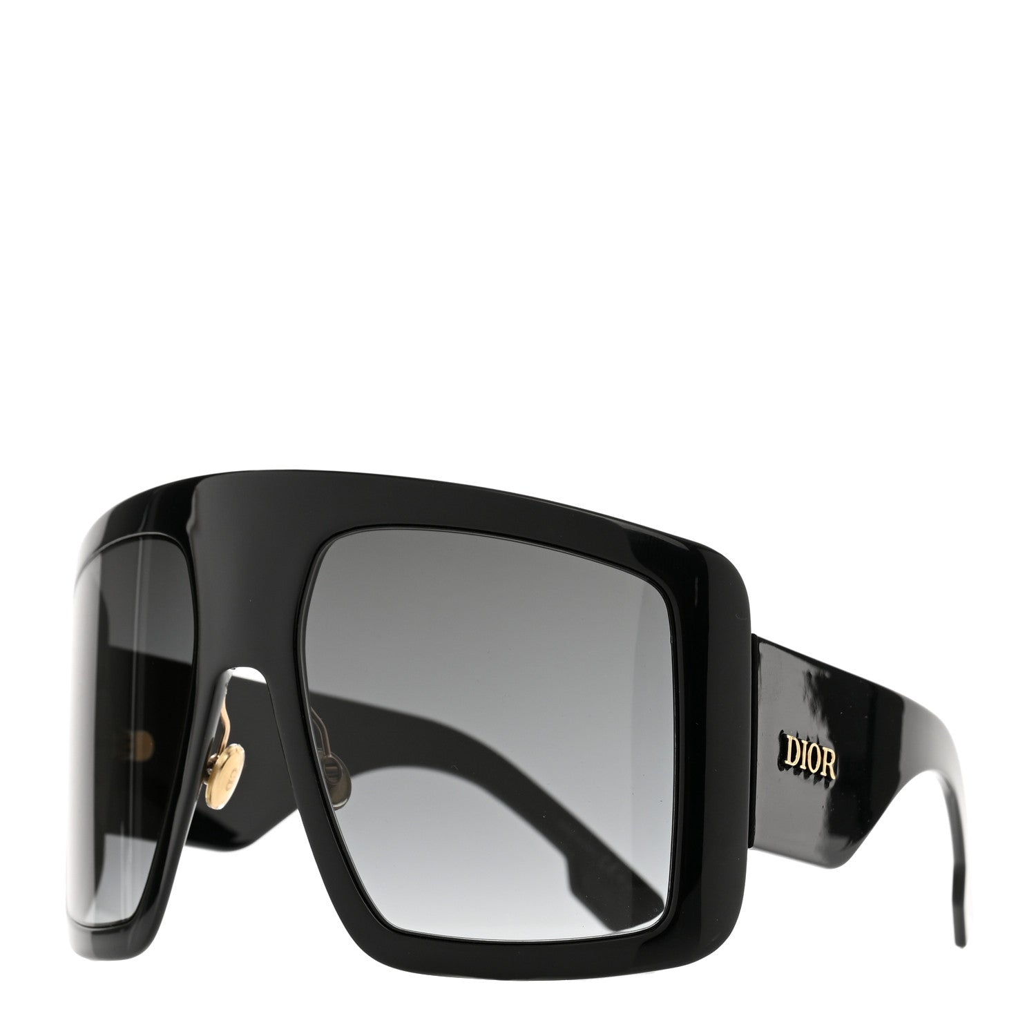 Christian Dior Acetate DiorSo Light 1 Shield Sunglasses Black 1 of 8