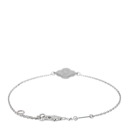 Van Cleef & Arpels 18K White Gold Diamond Sweet Alhambra Bracelet 2 of 3